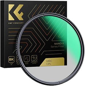 58mm Circular Polarizers Filter, K&F Concept 58MM Circular Polarizer Filter HD 28 Layer Super Slim Multi-Coated CPL Lens Filter (Nano-X Series)