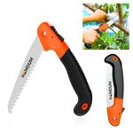 Homdum Folding Pruning Gardening Hand Saw with Secure Lock for Camping, Wood Cutting Tree Branch