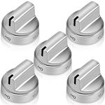 Fits for GE Stove Knobs Replacement WB03X24818 Compatible with Ge Gas Range Stove Knobs - (Not Universal) Replace 4363588 AP5989029 PS11729081 EAP11729081 5-Pack