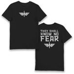 Bioworld Warhammer 40,000 Space Marines No Know Fear T-Shirt (Large) Black