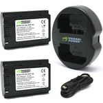 Wasabi Power Battery (2-Pack) and Dual USB Charger for Sony NP-FZ100, BC-QZ1 and Sony a9, a7R III, a7 III