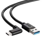 CABLETEX VR glasses cable USB C to type A USB 3.1 I 3 meters long for Oculus Quest Link, MacBook Pro, Galaxy S8+, S9+, S10+, Huawei P20 Pro - Black