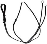 Gallop Economy Leather Running Martingale, Full Size, Black