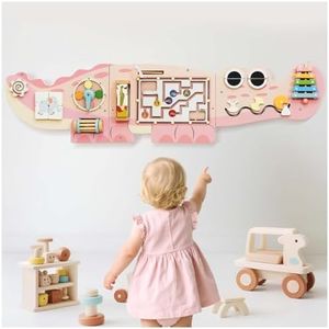 Potatomato Montessori Wall Busy Board for Toddlers-Learning Activity Center for Kids-Educational Decorative Wall Panel for Fine Motor Skills -Autism Sensory Toys-Birthday Gift for Baby Boys&Girls