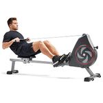 Sunny Health & Fitness Magnetic Rowing Machine with Optional SunnyFit App and Smart Bluetooth Connectivity