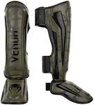 Venum Elite Shin Guards-Khaki/Camo 