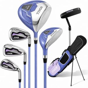 Womens Golf Clubs Full Set Right Handed,7-Piece Golf Set with Bag,Purple