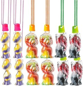 Fun Express Safari Sand Art Bottle Necklaces - VBS Vacation Bible School Supplies/Decor - Crafts for Kids and Fun Home Activities