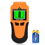 Stud Finder Wall Scanner 6 in 1 – Upgraded Stud Detector with LCD Display & Audio Alarm, Accurate Wall Sensor for Wood, Metal, AC Live Wire, Joist, Pipe & Cable Detection