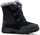 Columbia Women's Ice Maiden Shorty Snow Boot, Black, Columbia Grey, 9