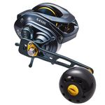 Baitcasting Fishing Reel Carbon Frame 33Lbs Drag Power 6.4:1 Gear Ratio Long Single Power Handle Carbon Knob for Freshwater Saltwater Jigging Fishing (Right Hand)