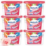 NATRUTH Moisture Absorber Boxes 500mL (6 Packs), Closet Dehumidifier, Eradicate Odor，Moisture Absorber, Dehumidifier for Closet,Bathrooms, Kitchen & Study, Boats,RVs and More (6) (Rose)