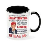 Viberty Hunting Mug 11Oz - Hunting Gifts for Men - Birthday Gift for Hunter - Hunting Lovers, Hunting Gift for Dad, Son, Husband, Friends, Uncle, Grandpa, Brothers - Funny Hunting Coffee Ceramic Cup