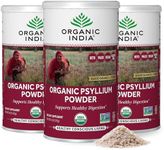 ORGANIC INDIA Psyllium Powder Organic - Fine Grain Psyllium Supplement, Digestion Support, Vegan, Gluten-Free, Non-GMO, Source of Fiber - 6 oz (Pack of 3)