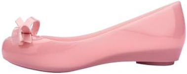 Melissa Ultragirl Bow II Flats for Women, Pink, 10