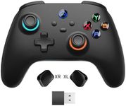 momen Wireless PC Gaming Controller for Switch 2 Pro/Steam Deck Game with Paddles, Hall Effect Joysticks & 2.4G Dongle, Black Bluetooth Gamepad for Windows/Android/iPhone