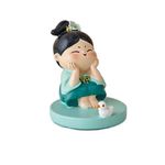 ECHENG Chinese Cute Palace Lady Guochao Tang Ladies Desktop Resin Mobile Phone Holder Creative Decoration (White Duck)
