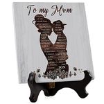 Gifts for Mom, Mom Gifts, Mom Birthday Gifts from Son - Engraved Plaque Gifts, Presents for Mom, Birthday Gifts for Mom, Cadeau Pour Maman, Cadeau Maman.