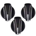 Jinyi 3PCS A/C Heater Knob Control Blower Fan Knob for 1999-2006 Jeep Wrangler,1999-2003 Dodge Ram Van, 5011218AC