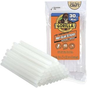 Gorilla 4" Mini Hot Glue Sticks - 30 Pieces