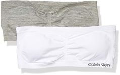 Calvin Klein Girls' Bandeau Bra, Wh