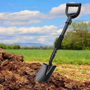 Shovel, Garden Shovels for Digging, 31” Small Spade with D-Handle Portable，Suitable for Car Snow Removal Trenching Kids Sand Beach Shovel Camping Gardening
