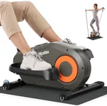 Niceday 2-in-1 Under Desk Elliptical, Ellipse Leg Exerciser with 16 Resistance Levels, 12.2IN Stride, Seated/Stand, Manual, Quiet, Foot Pedal Exerciser, Ideal for Seniors.