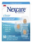 Nexcare™ Clear Waterproof Bandages, Spot Size, 50/Pack, 150 Count