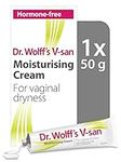 Dr Wolff’s V-San Moisturising Cream For Vaginal Dryness 50g | Vaginal Moisturiser For Daily Use | Prevent Itching & Dryness | Soothing Hormone Free Vaginal Cream| Dual Effect Vaginal Dryness Treatment