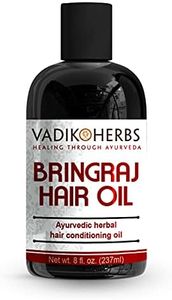 Vadik Herbs Bringraj (Bhringraj) Hair Growth and Conditioning Oil with Rosemary (8 oz) - For Hair Loss, Balding, Thinning, Beard Growth, Scalp Treatment