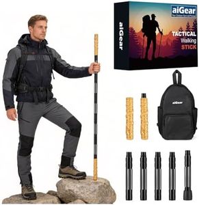 aiGear Tactical Hiking Stick, 53-Inch Trekking Poles with Black Myth Wukong Handle Extension, Durable Aluminum Alloy Walking Stick, Ruyi Jingu Bang Monkey King Staff for Cosplay & Hiking