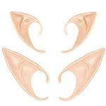 Cospaly Fairy Pixie Elf Ears - Latex Dress Up Ears for Halloween Christmas Any Themed Party(Pack of 2)