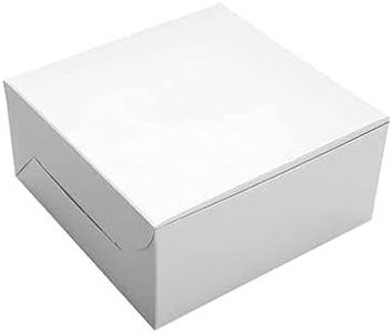 BELCORR White Cake Box for 1 kg; Size - 10x10x4 inches (Pack of 10)