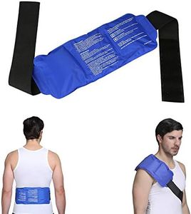 BelleStyle Hielos Bolsas, Gel Paquete de Hielo con Correas Elásticas Reutilizable Compresa de Frío y Caliente para Lesiones Deportivas, Espalda, Cuello, Hombro, Cintura y Piernas