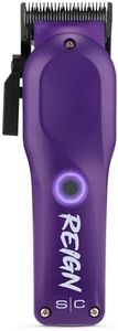 Stylecraft Reign Professional Hair Clipper with Brushless Motor, USB-C Rechargeable, Black Diamond Echo Taper Blade
