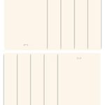 Dalix PVC Vertical Blind Replacement Slat 8 PK (82.5'' X 3.5'', Ivory)