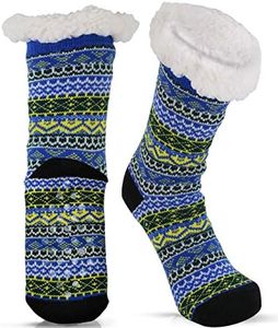 LUTHER PIKE SEATTLE Slipper Socks for Women - Warm, Cozy Socks w/Grippers﻿