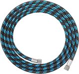 Elephant Airbrush Hose 6 Foot Nylon Braided Air Hose with 1/8” Size On Both End and Adapter 1/8” Male - 1/4” Female for Most Airbrush Kit (Assorted).