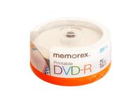 Memorex DVD-R 16x 4.7GB 20 Pack Spindle Printable