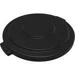 SPARTA Bronco Round Waste Bin Trash Container Lid 20 Gallon - Black