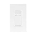 Leviton PIR Smart Occupancy Sensor Switch, Neutral Wire Required, 120-277VAC, 50/60Hz; App Configurable with The Smart Sensor App, ODS15-IDW, White