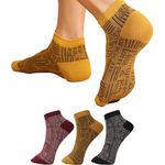 London Hills Ankle Socks for Women || Women's Cotton Ankle Length Made with Premium Cotton || Ideal for Daily Casual Wear/Gym/Office - Free Size - Assorted - Colours and styles may vary