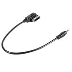 Keple AMI MMI 3.5mm AUX Audio Cable, Compatible with Audi A3 A4 S4 A5 S5 A6 A8 Q5 Q7 R8 TT, Jetta Passat Golf Mk5 MK6 GTI