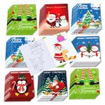 16 Pcs Happy Christmas Coloring Books Christmas Coloring Book Bulk Mini Coloring Books Bulk for Kids DIY Art Drawing Activity Book Set for Christmas Theme Birthday Party Favor