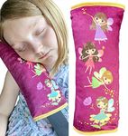 HECKBO Fairy faires car Seatbelt Pillow for Children - Machine Washable - Girl boy Kids Children Soft car seat Belt Cover Sleeping Pillows Protection car Travel Pillow Cushion Vacation