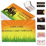 Custom Business Cards Customize with Logo QR Code Personalized Lawn Care Cards 1000 500 200 100 for Small Business, Double-Sided Printing