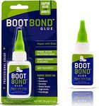 BOOT BOND Boot Glue - Quick Dry Boot Repair Formula Works In Seconds - Tough But Flexible Glue Seal - Waterproof Boot Heel Fix Works On Shoe Heel Repair, Thick Sole Boots, Sneakers, And More, Clear, 20 grams (0.71 oz)