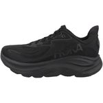 Hoka Womens Clifton 10, Black/Black, 8