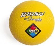 Champion Sports Rhino Playground Balls 8.5"D - Two Ply, Nylon Wound, YELLOW