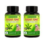 MEDINUTRICA - Sugar Tone - Anti Diabetic Veg Capsule for Diabetes Type-1 & Type-2 -Pure Insulin Plant (Costus Igneus) Extract + Special Ayurvedic Herbs combination (Dr Jain's Research Formula ) - 60 Capsules(Pack of 2)